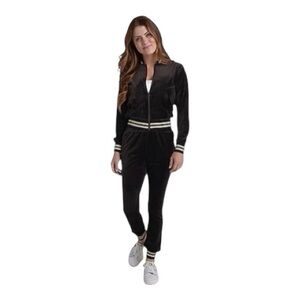 Kate & Mallory Black with Gold Trim Track Suit | Size Small | NWOT